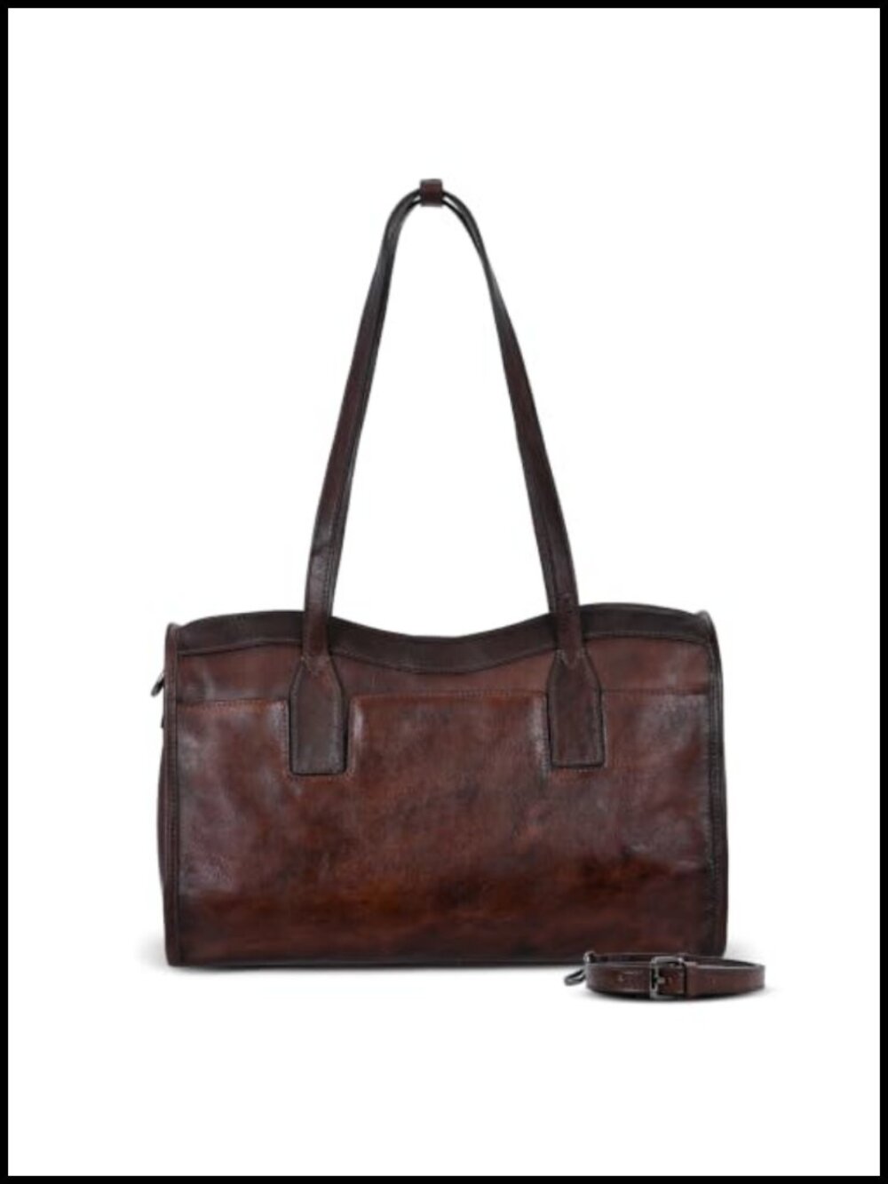 Iswee Genuine Leather Shoulder Bag Large Tote for Women Adjustable Strap